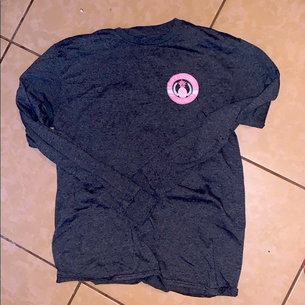 Love and pineapple dark grey shirt